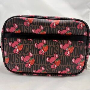 Moschino Couture Strawberry Mouse Print Crossbody Bag